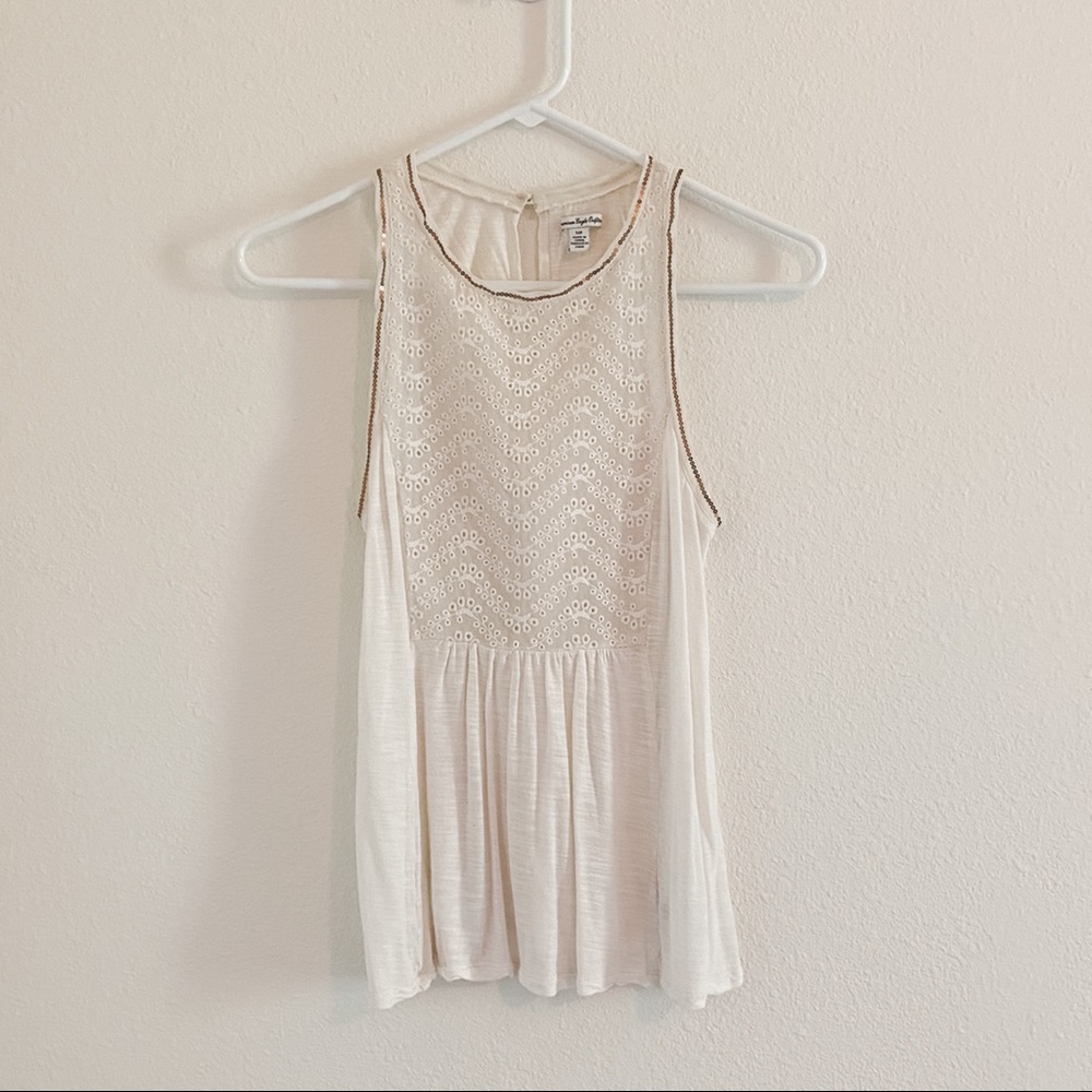 White American Eagle Outfitters Tank Top